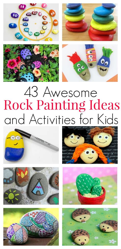43 Awesome Rock Painting Ideas And Activities For Kids