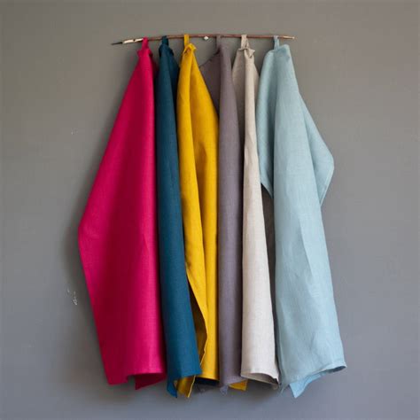 Linen Tea Towels In Beautiful Colours Helen Round