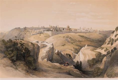 David Roberts Jerusalem From The Mount Of Olives April 1839 At 1stdibs