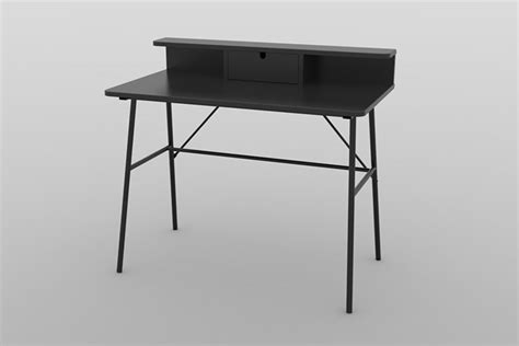Písacie Stoly Dizajnový Písací Stôl Nava 100 Cm čierny