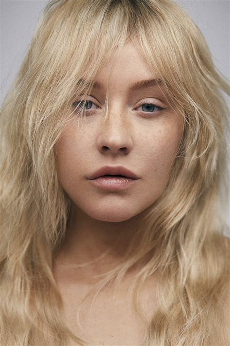 after 20 years of stage makeup christina aguilera shows her natural look and we can t recognize