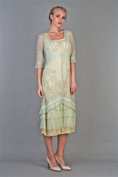 Titanic Tea Party Dress In Mint By Nataya Vintage Inspired Dresses
