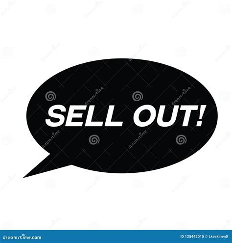 Sell Out Stamp On White Stock Vector Illustration Of Finance 125442015