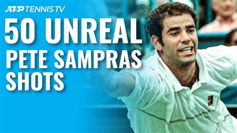 50 Pete Sampras Shots And Rallies That Amazed Spectators Youtube