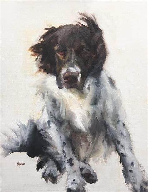 Artist Johanne Mangi American Painter Dog Portraits Painting Animal