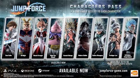 Jump Force All Dlc Characters Ultimate Attacks Season 1 4k 60fps