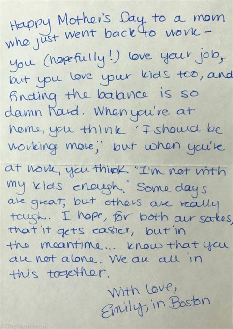 These Handwritten Mothers Day Letters Prove Moms Have Each Others Backs