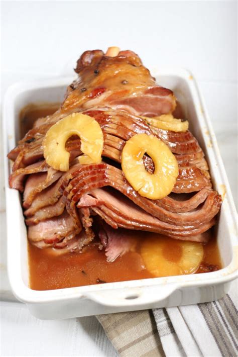 Easy Brown Sugar Glazed Ham A Farmgirls Kitchen