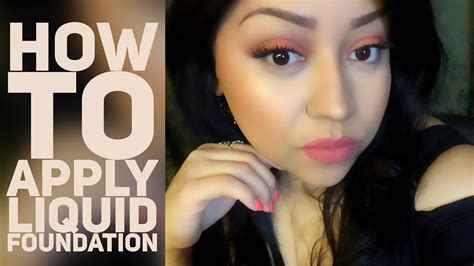 How To Apply Liquid Foundation L Raquel Youtube