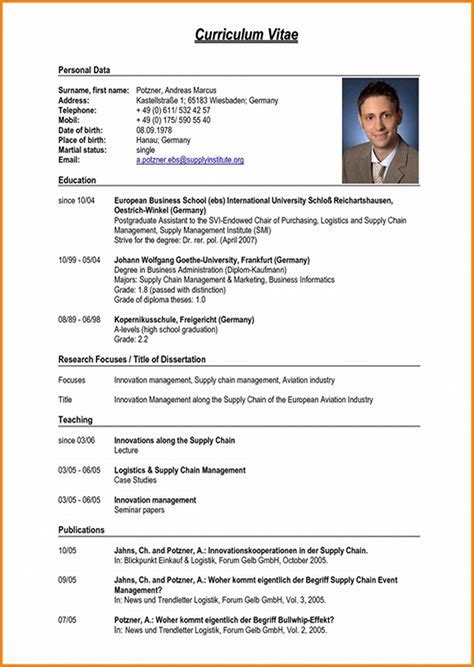 Contoh Cv Dengan Bahasa Inggris