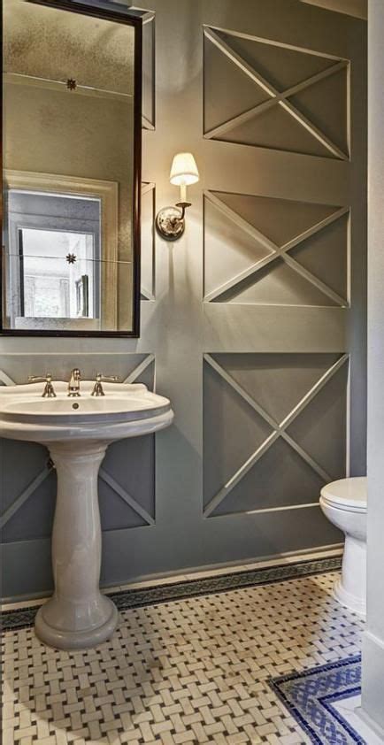 Apply construction adhesive to the back of the panels. 25+ Ideas bath room half wall moldings #bath (With images ...