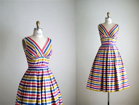 50s-dress-1950s-striped-two-piece-dress-happy-together-etsy-two-piece-dress,-piece-dress