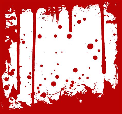 Download blood splatter png and use any clip art,coloring,png graphics in your website, document or presentation. 5 Blood Frames (PNG Transparent) | OnlyGFX.com