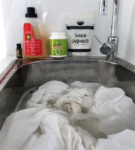 But depending on the fabric, all the rules could go out the window. Make your own laundry soaker to strip wash your clothes