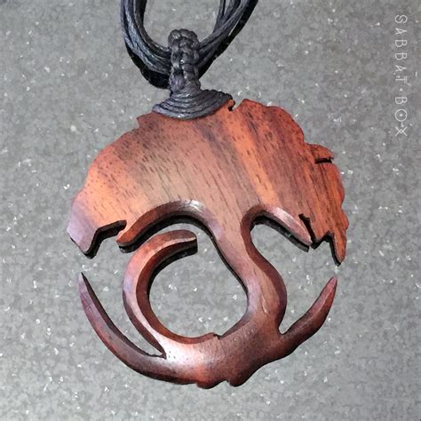 Tree Of Life Hand Carved Wood Necklace Wood Jewelery Hand Carved