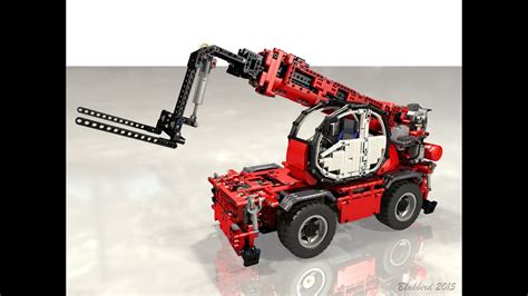 Lego Technicr Rc Motorized Telehandler Youtube