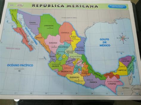 Chauve pédale Pousser mapa de la republica mexicana con nombres y capitales des haricots