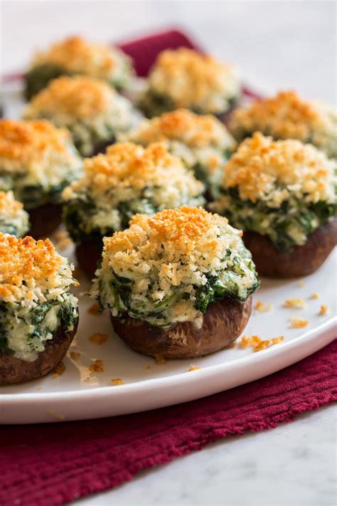 Stuffed Mushrooms With Spinach And Cheese Cooking Classy