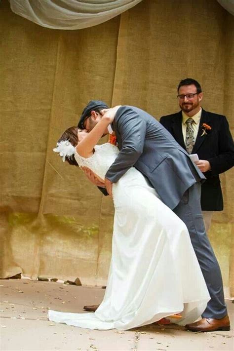 First Kiss As Husband And Wife Mountain Wedding Wedding Beautiful