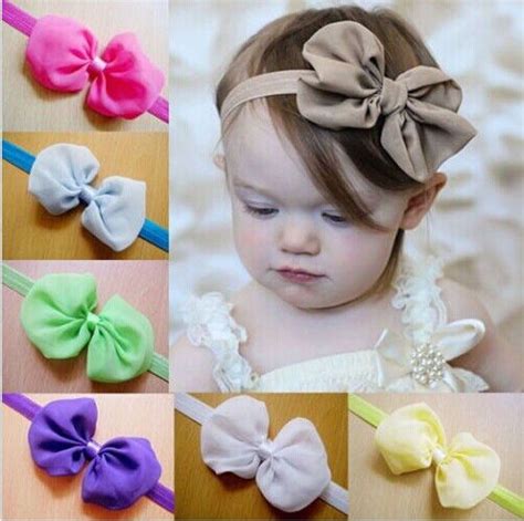 12pcs Baby Girl Toddler Cloth Flower Bowknot Headband Hair Band