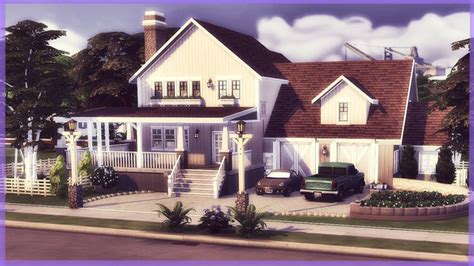 Willow Farm 🌱🌼 Classic Farmhouse 🌼🌱 The Sims 4 Speed Build Sims 4