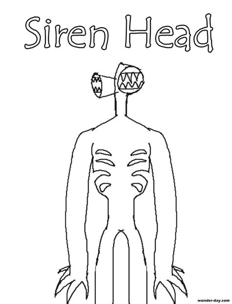Siren Head Coloring Pages - Free Printable Coloring Pages | Free