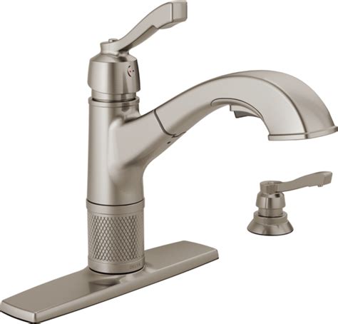 Keep in mind that different faucet models can have slightly different installation requirements as they have unique features. Single Handle Pull-Out Kitchen Faucet with Soap Dispenser ...