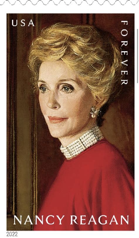 a commemorative forever stamp for first lady nancy reagan is unveiled at the white house she