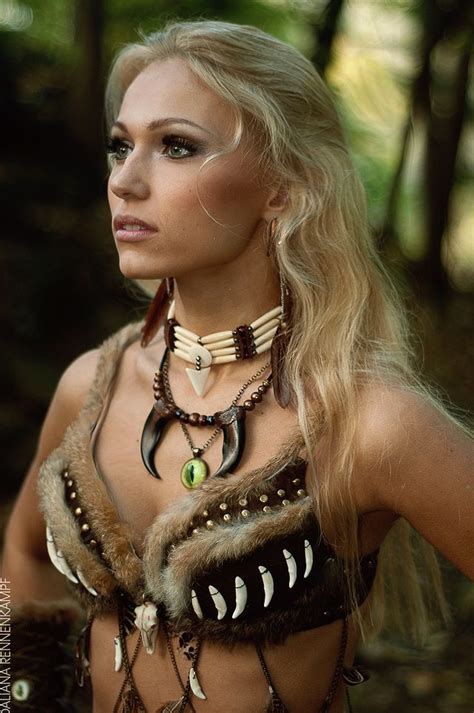 Amazon Warrior Cave Tribal Woman Larp Fantasy Cosplay
