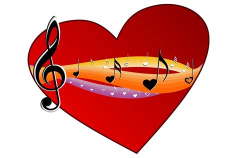 Music Notes And Hearts