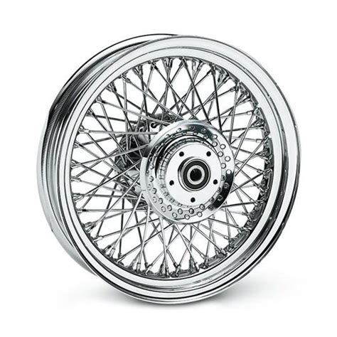 Custom powder coat colors are available on both fat spoke or traditional spoke wheels and select billet wheels. 40750-08 80-Spoke Laced Custom Wheel 16" Rear chrome at ...