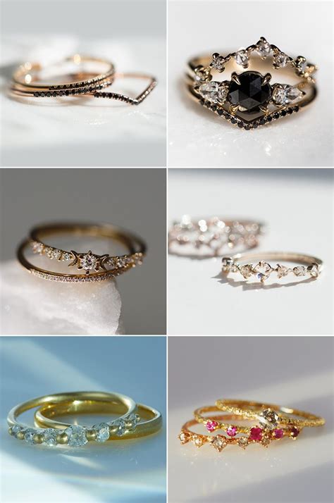 Wedding Band Pairings 30 Anything But Plain Wedding Bands That Pair