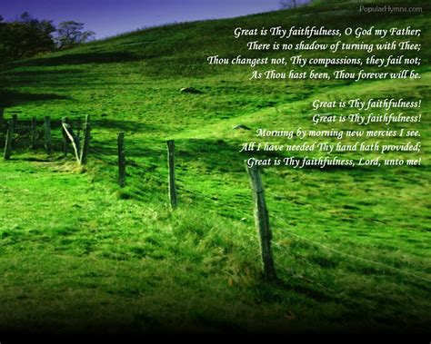 As thou has been, thou forever will be. Best 59+ Great Is Thy Faithfulness Wallpaper on ...