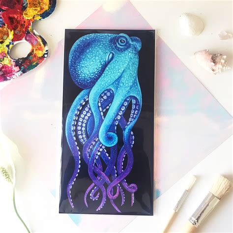 Octopus Print Colorful Octopus Art Print Ocean Life Sea Etsy In 2022