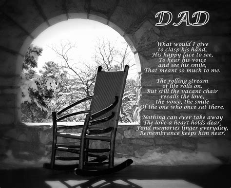 Missing Dad Poem Dads Empty Chair Remembering Dad Poem