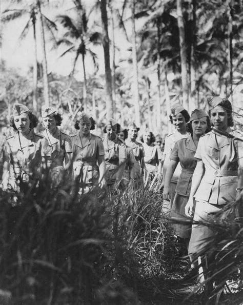 Army Nurses Marching Through Jungle Women Of World War Ii