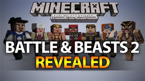 Minecraft Xbox 360 Battle And Beasts 2 Skin Pack Full Overview Of