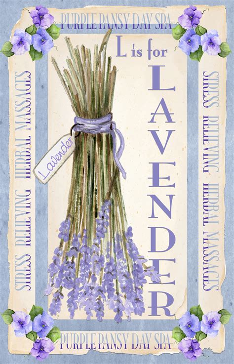 L Is For Lavender By Kathy Hatch Lavender Vintage Flowers Vintage Cards