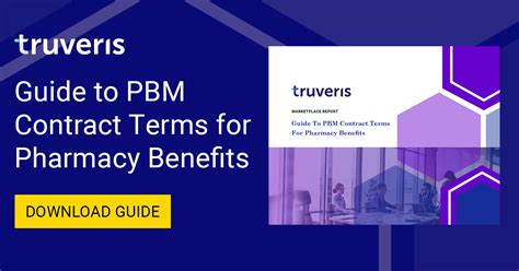 Ebook Guide To Pbm Contract Terms For Pharmacy Benefits Truveris