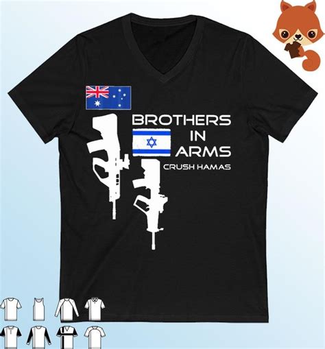 Australian Brothers In Arms Israel Crush Hamas Shirt Hoodie Sweater