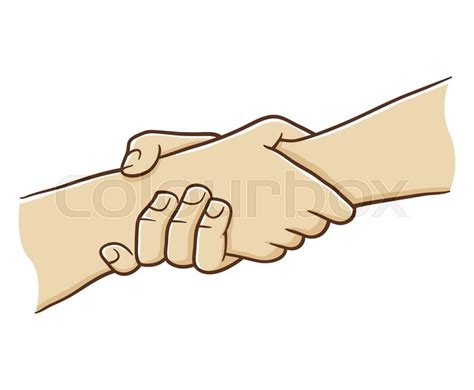 Two Hand Holding Each Other With Stock Vector Colourbox