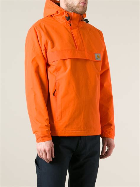 Lyst Carhartt Nimbus Pullover Jacket In Orange For Men