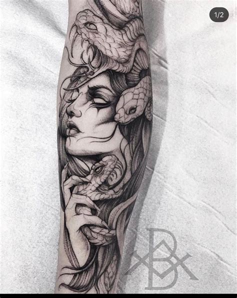 Blue and red medusa face tattoo stencil by nicuh. Badass Medusa Tattoo Stencil - Best Tattoo Ideas