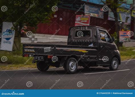 Black Daihatsu Gran Max Pickup Truck On The Road Editorial Stock Image