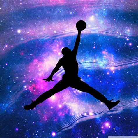 Air jordan logo, basketball, michael jordan, copy space, black background. Space Jordan Ultra HD Desktop Background Wallpaper for