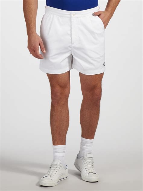 Fred Perry Tailored Tennis Shorts In White For Men Lyst