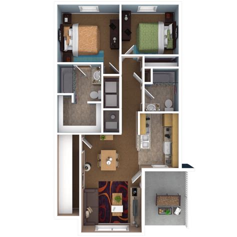 The most spacious floor plan at marquette place. Apartments In Indianapolis | Floor Plans