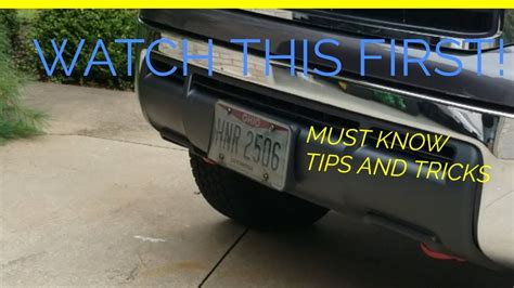 It should sit inside the lip, on the back of the frame your frame will have either two or four holes for replacing a vehicle's license plate is a simple task that almost every driver should be able to complete. How to Install a front license plate bracket on ANY Tundra ...