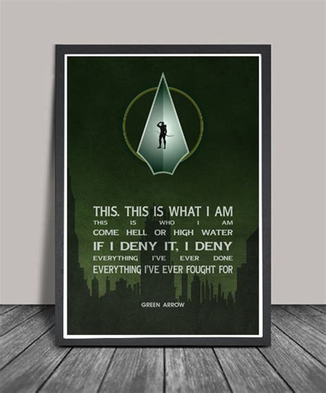 Arrow Green Arrow Tv Show Poster Postersuperheroes Minimalist Etsy