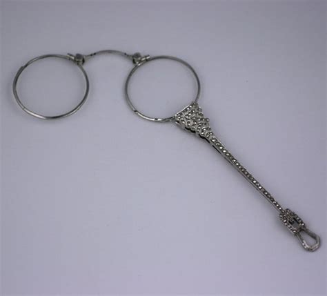 Art Deco Marcasite Lorgnette For Sale At 1stdibs